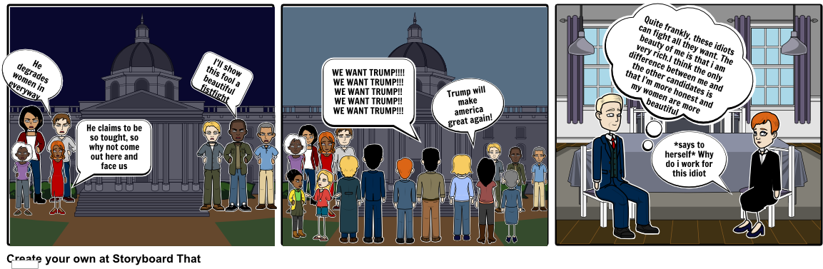 Modern Day Hitler - Cartoon (1164x385), Png Download