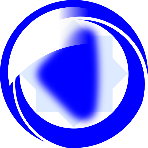 How To Set Use Left Arrow Blue Dark Svg Vector (600x600), Png Download