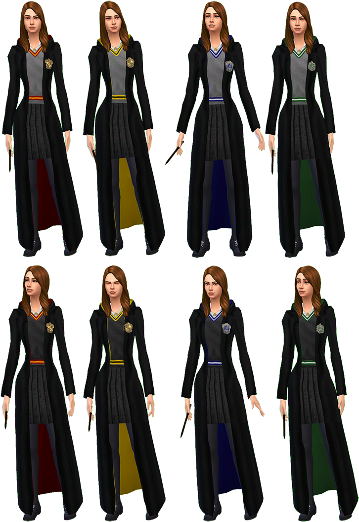 Harry Potter Robes Ts2 To Ts4 By Mathcope Specifications - Harry Potter Game Clothes (800x1130), Png Download