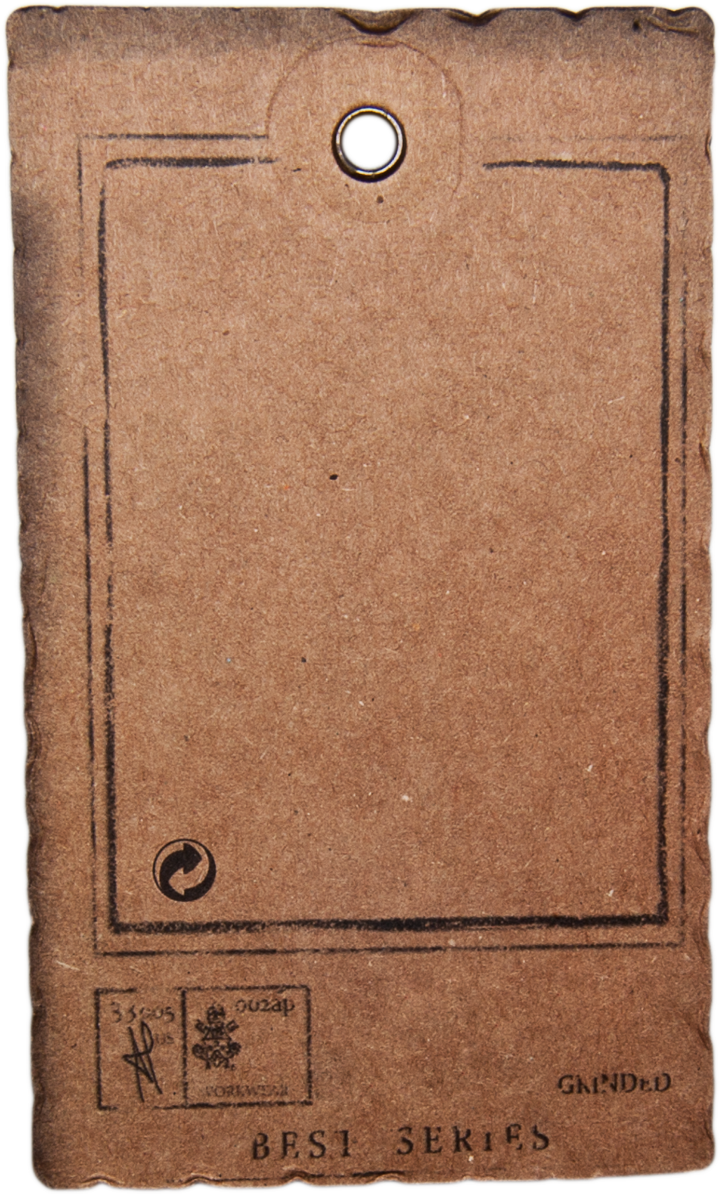 Brown Retro Vintage Paper Label Mockup, Transparent - Paper Label Transparent Background (2465x1831), Png Download