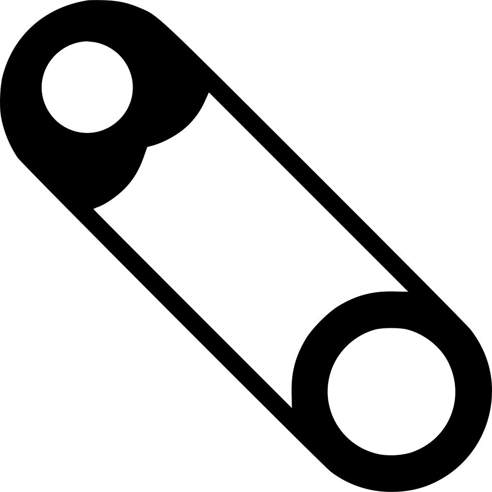 Safety Pin Closed - Icon (980x980), Png Download
