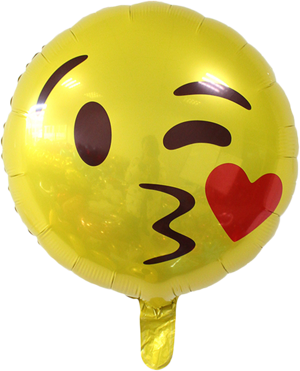 Emoji Kiss - Emoji Balloons (850x850), Png Download