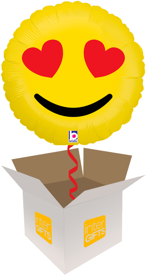 Hearts Emoji - 18-inch Happy Fathers Day Banner Balloon (568x568), Png Download