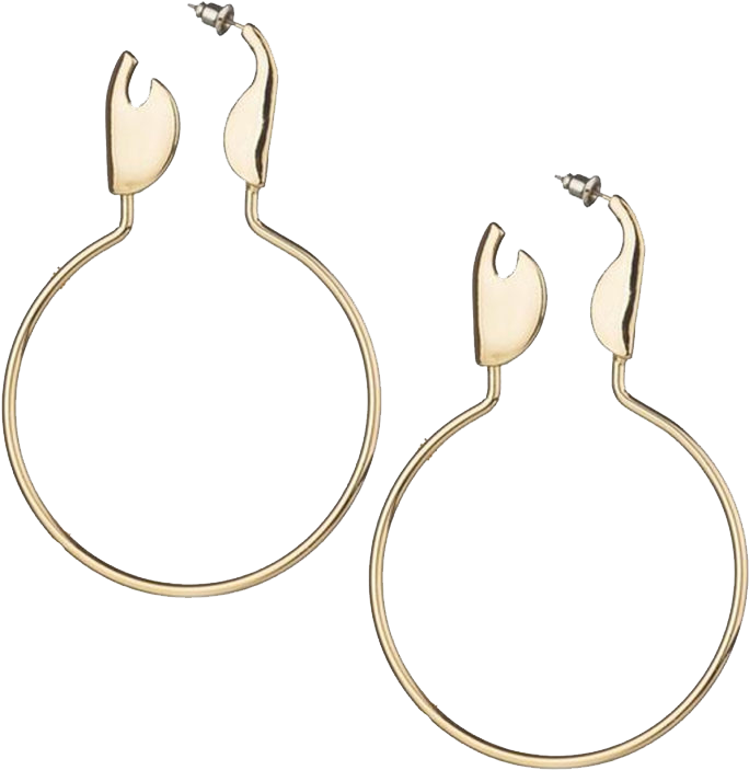 Safety Pin Hoop Earring - Safety Pin (860x860), Png Download