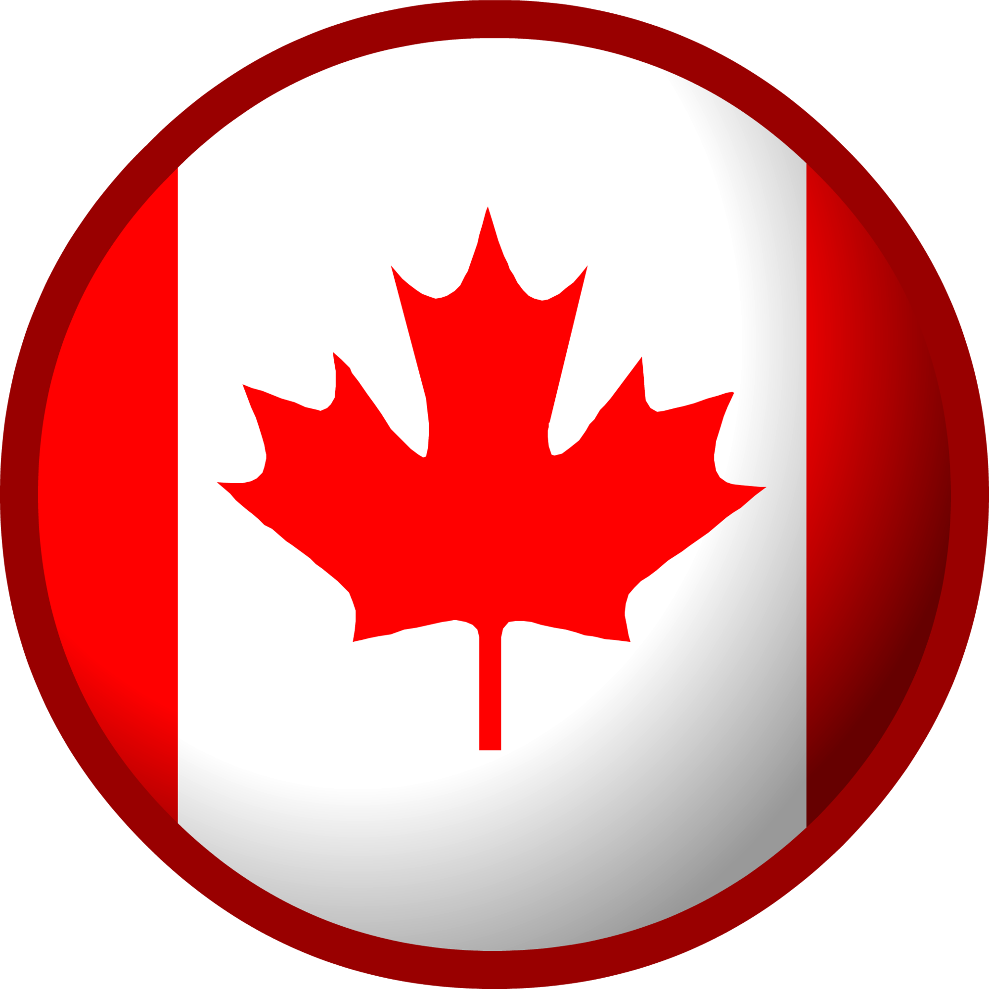 Canada Flag - Club Penguin Canada Flag (2000x2000), Png Download