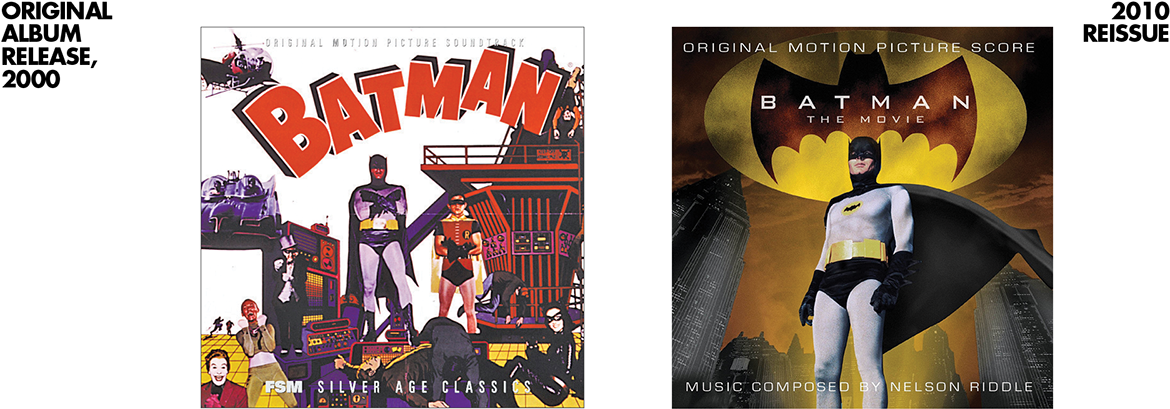 The Original Album From Film Score Monthly Made Use - Batman - The Movie (ost) By Nelson Riddle (cd) (1200x469), Png Download