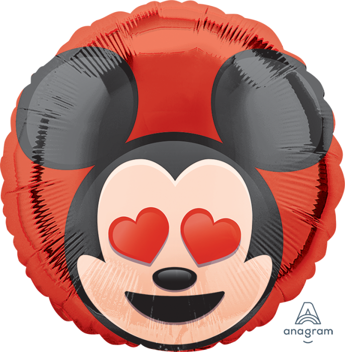 18" Minnie Mouse Emoji Balloon - Mylar Balloons Foil (685x700), Png Download