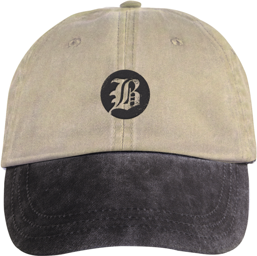 Pigment Washed 2-tone Dad Hat - Two Tone Dad Hats (922x1024), Png Download