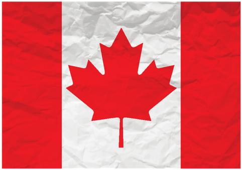 Canada Flag With Name (500x500), Png Download