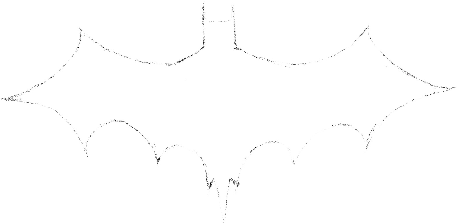 The Batman Project - White Bats Png (1600x866), Png Download