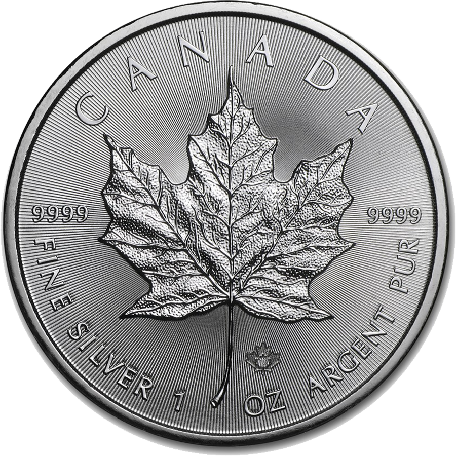 2018 1oz Silver Canadian Maple Leaf - Canada Silver (500x500), Png Download