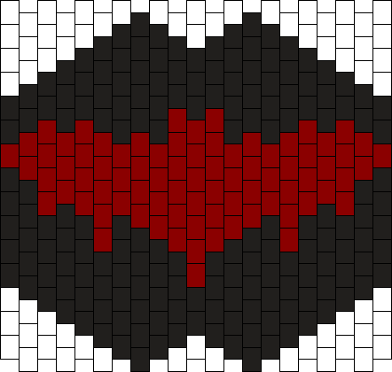 Red Hood Kandi Mask - Kandi Mask Pattern Harley Quinn (442x420), Png Download