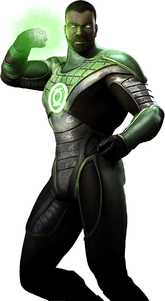 Green Lantern Ii - Injustice Green Lantern John Stewart (538x977), Png Download
