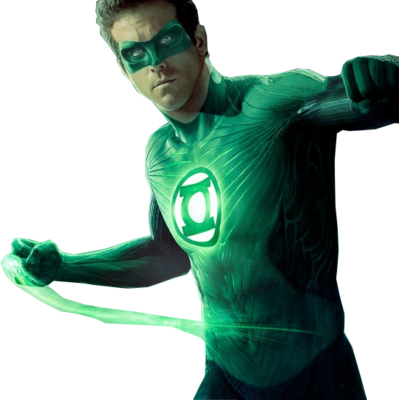 'green Lantern' Clip Overkill Because We Just Can't - Green Lantern Ryan Reynolds Png (399x400), Png Download