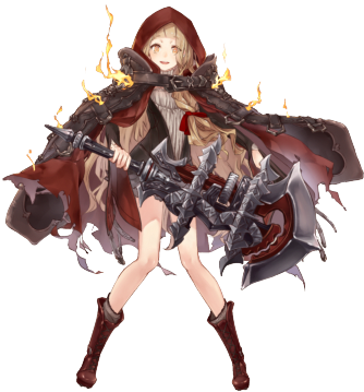 Red Riding Hood/crusher - Sinoalice Red Riding Hood (350x359), Png Download
