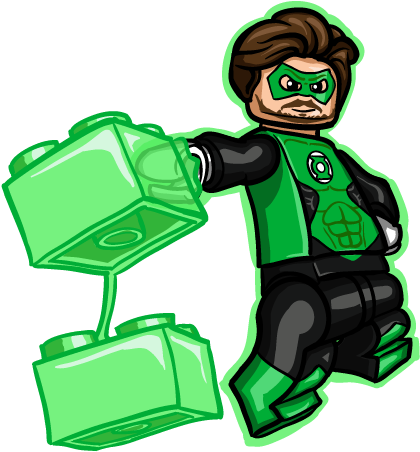 Lego Green Lantern Png (492x604), Png Download