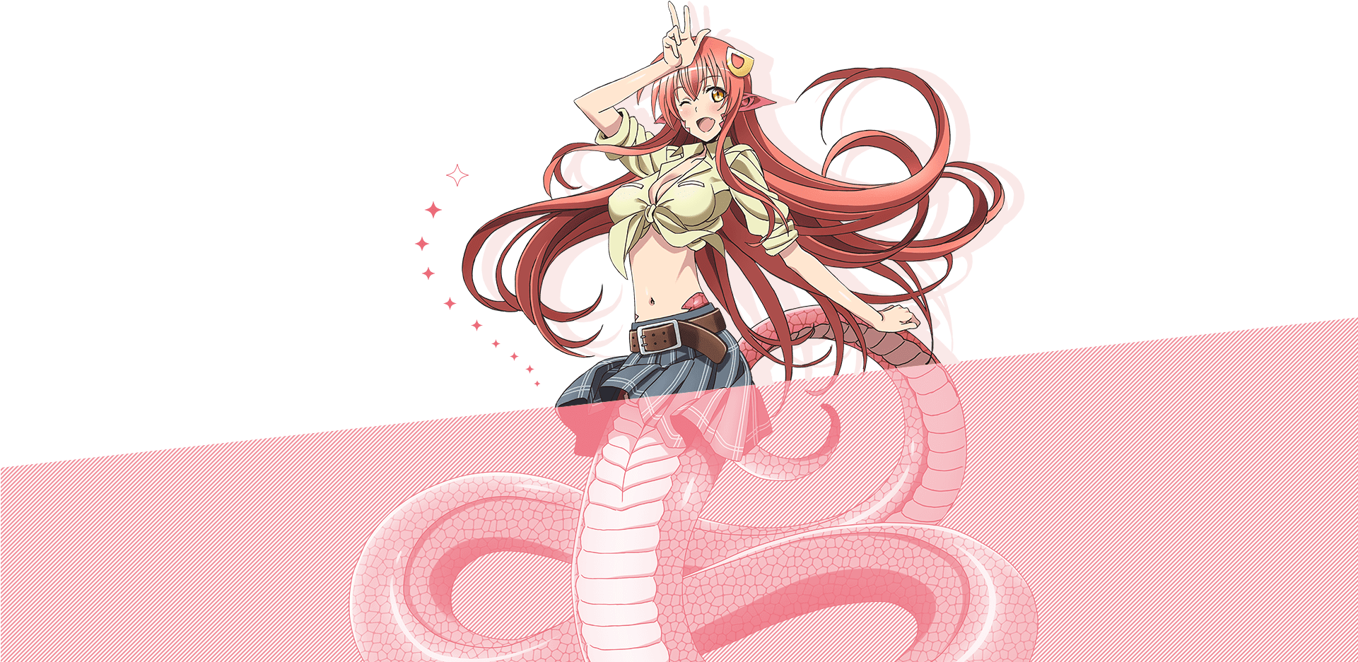 Everyday Life With Monsters Girl Miia (1920x975), Png Download