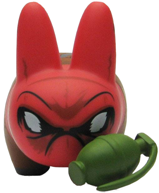 Kidrobot - Dc Labbit - Red Hood 2.5 Inch Vinyl Figure (508x616), Png Download