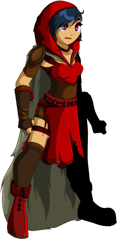 Free Library Hunting Update By Sourplacebo On Deviantart - Red Hood Aqw (539x895), Png Download