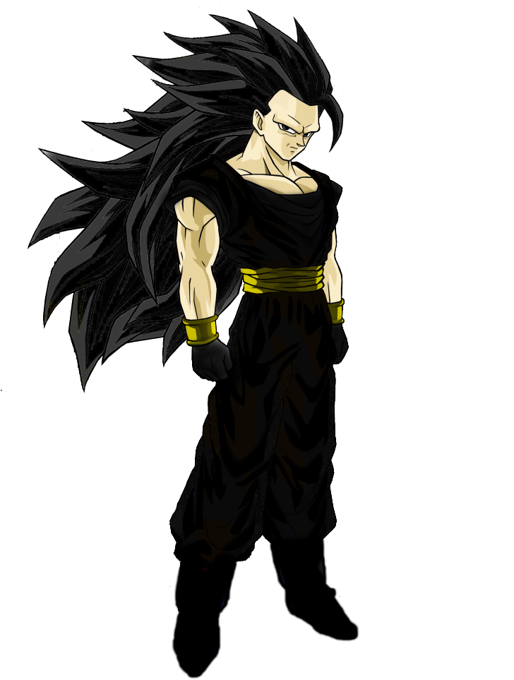 [image] - Goku Ssj 3 Black (727x1024), Png Download