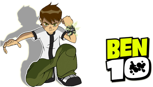 Ben 10 Tv Show Image With Logo And Character - Ben 10 Animated (500x281), Png Download