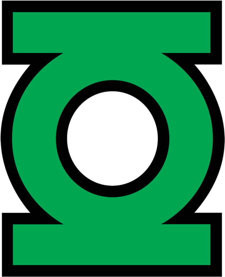 Green Lantern Logo By Mr - Green Lantern Cartoon Logo (808x988), Png Download