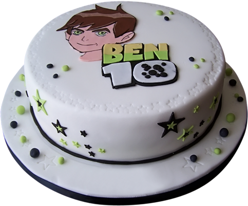 Ben 10 Birthday Cake - Ben 10 Birthday Cake For Boys (500x500), Png Download