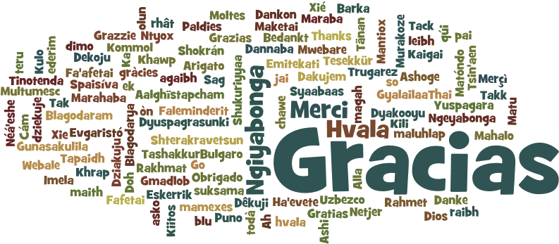 Gracias En Todos Los Idiomas Gif (820x440), Png Download