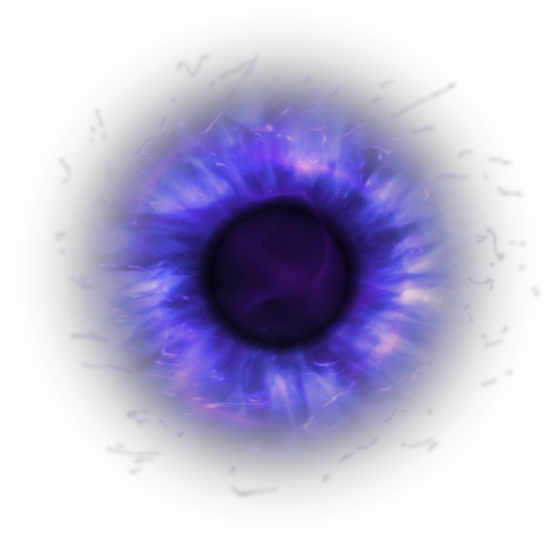 Eye Iris Pupil Dark Purple Magic Fantasy Horror Glow - The Elder Scrolls V: Skyrim (559x550), Png Download