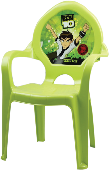 Baby Chair Ben 10 - Furniture (595x842), Png Download