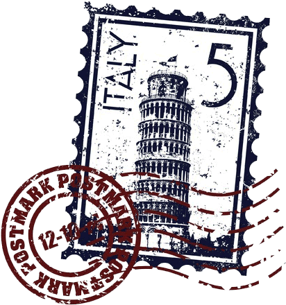Italy Tour - Italy Stamp Transparent (450x450), Png Download