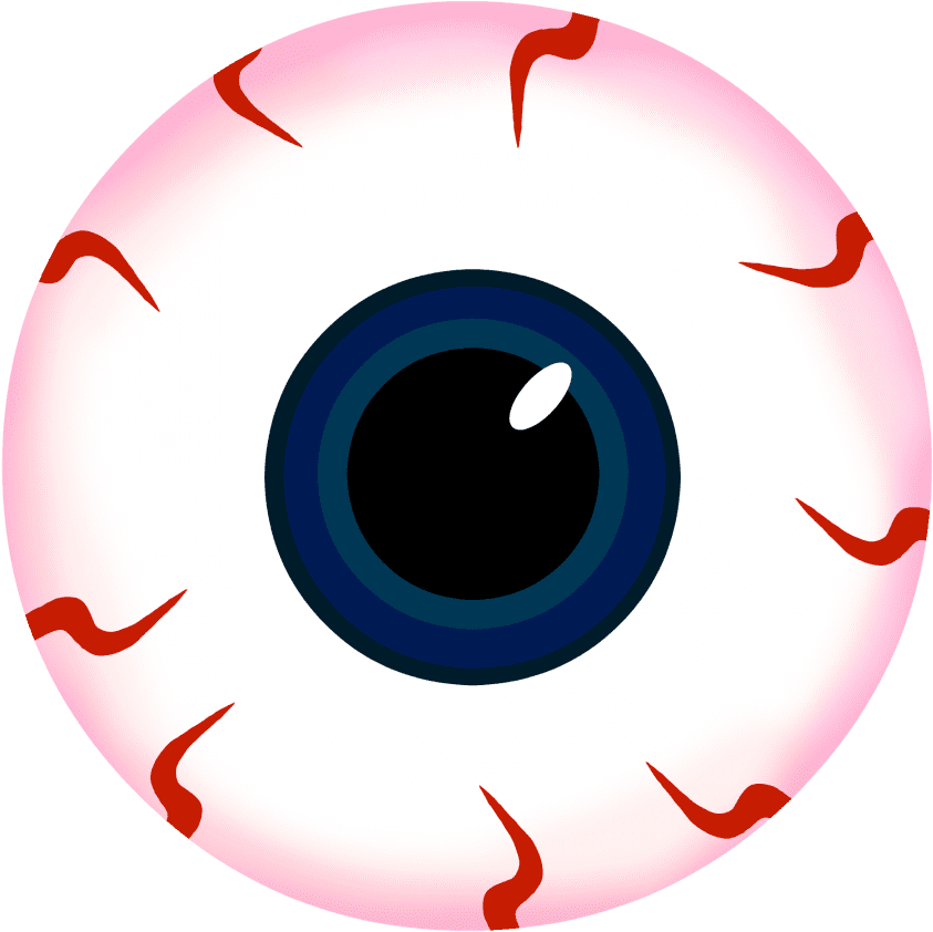 Scary Eyes Png Halloween Slush - Eyeball Clipart Halloween (900x900), Png Download