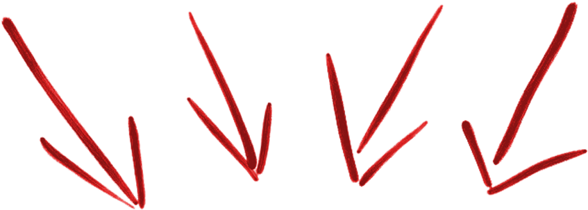 Red Arrows Down - Marketing Arrow Down (920x342), Png Download