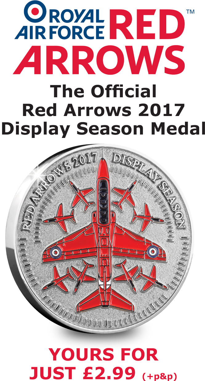 Raf Red Arrows Display Season Medal Banner - Duke Marketing Red Arrows Experience [dvd] Usa Import (666x1235), Png Download