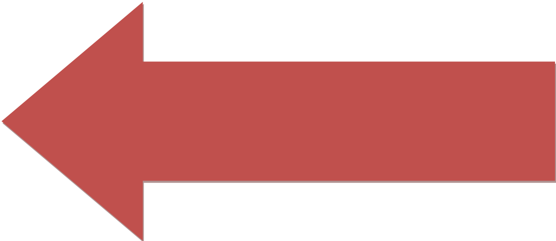 Red Left Arrow - Left Arrow Maroon (1138x494), Png Download