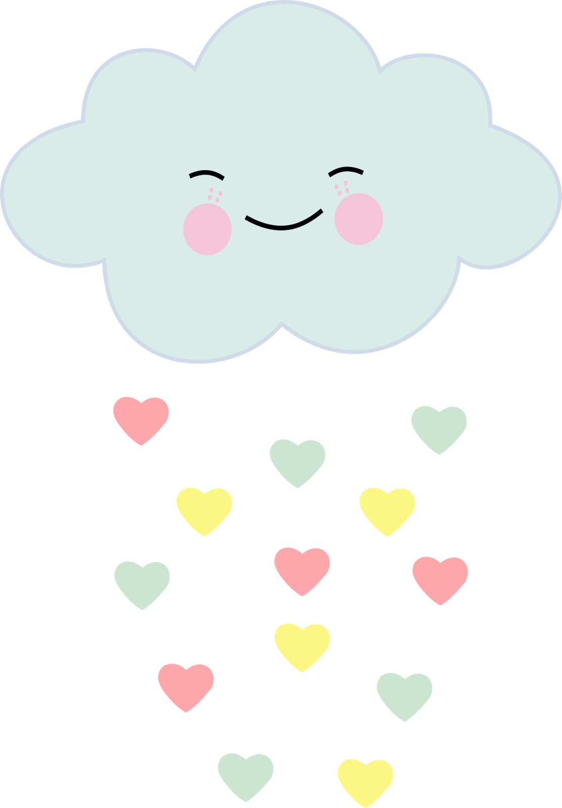 Nuvem Chuva De Amor - Nuvem Chuva De Amor Png (1112x1600), Png Download