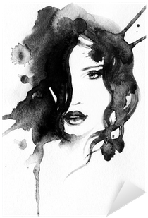 Woman Portrait - Watercolor Painting (400x400), Png Download