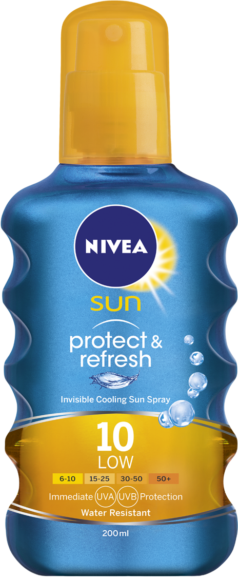 Sun Care - Nivea Protect And Refresh (1010x1180), Png Download