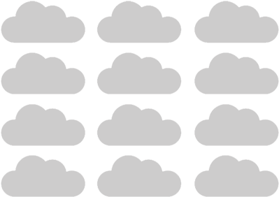 Adesivo De Nuvem Para Parede Cinza - Skalcem Farvekort (450x346), Png Download