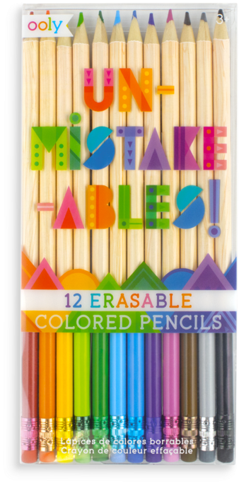Unmistakeables Erasable Colored Pencils - Colored Pencils (800x800), Png Download