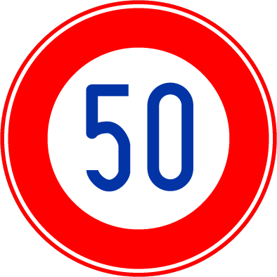 Maximum Speed Limit - Speed Limit Sign Japan (394x394), Png Download