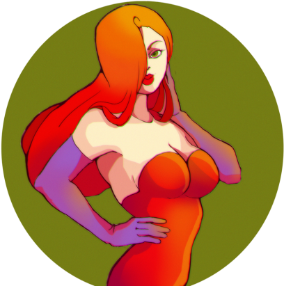 Jessica Rabbit By Aeternoria - Cartoon (500x434), Png Download
