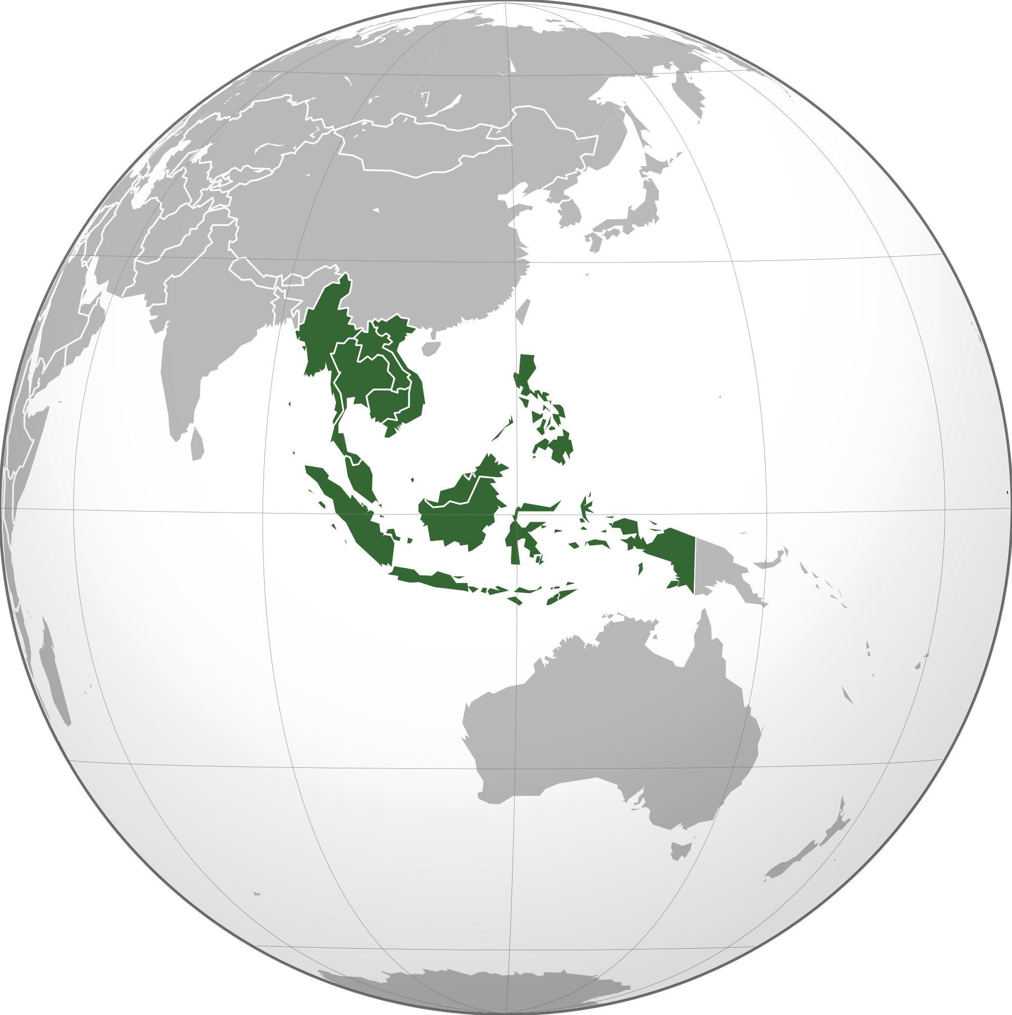 Wikipedia Transparent Earth Vector Free Library - Southeast Asia Locator Globe (1200x1202), Png Download