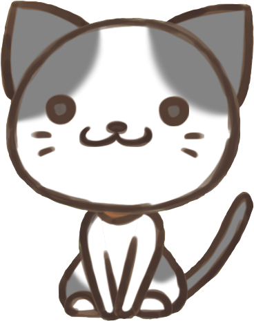 Cat Beans - Nekonoke Beans (368x465), Png Download