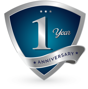1st Anniversary Badge Logo Icon, Anniversary, 1 Anniversary, - 5 Anniversary Icon Png (360x360), Png Download