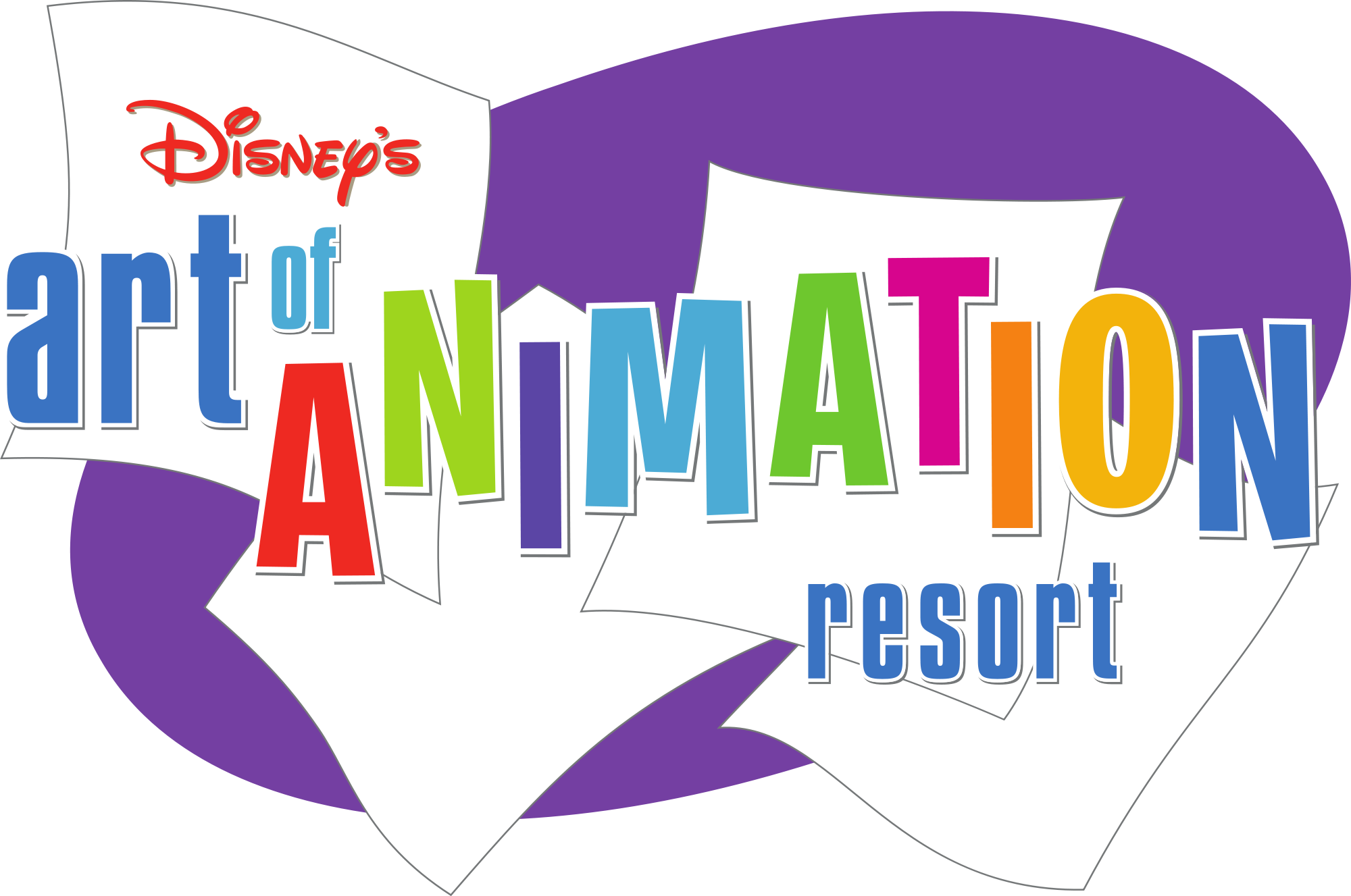Disney's Art Of Animation Resort Is A Resort Within - Disney's Art Of Animation Resort Logo (2000x1327), Png Download