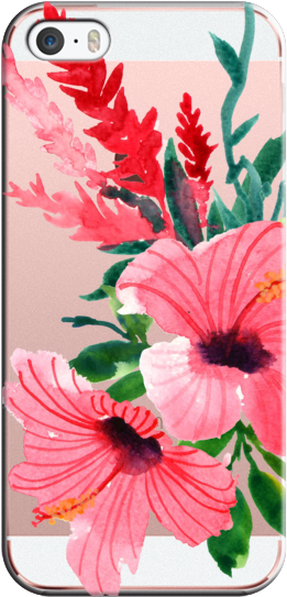Casetify Iphone Se Case - Scrapbook Customs Hawaii Watercolor Paper (282x560), Png Download