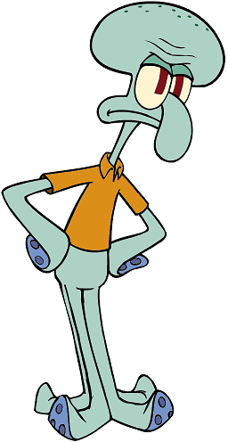 Squidward - Spongebob Squidward Png (256x496), Png Download