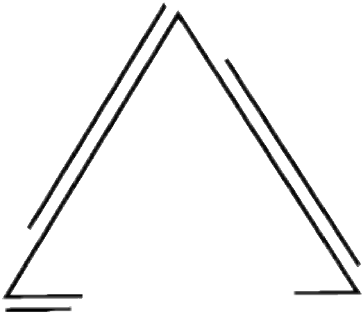 Triangle Tumblr Aesthetic Png Sticker Credit Idk Black - Space Needle (523x453), Png Download