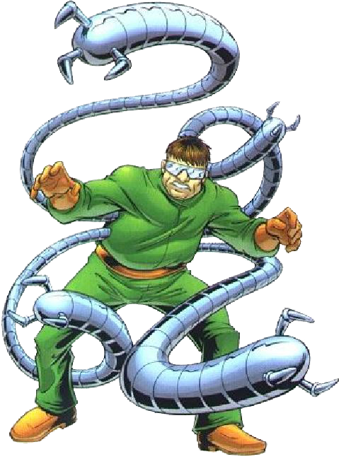 Comic Clipart Superhero Villain - Classic Doctor Octopus (479x649), Png Download